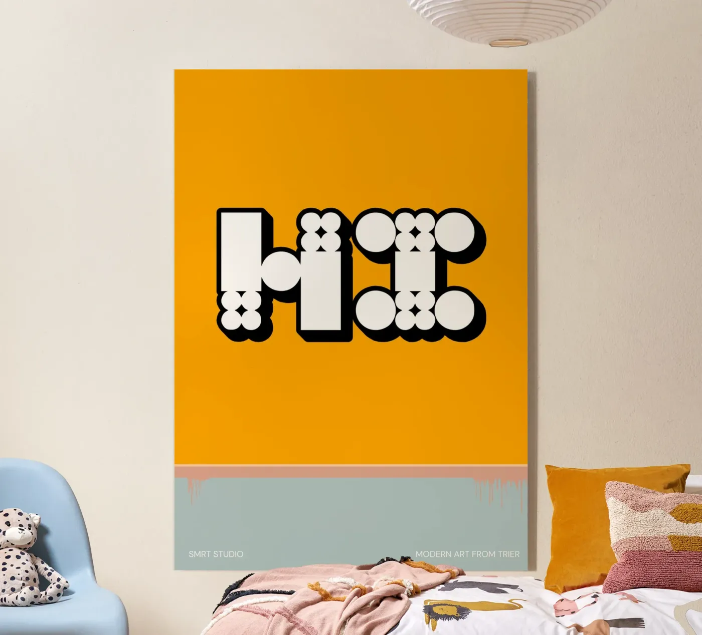 "HI" plexiglass da SMRT STUDIO