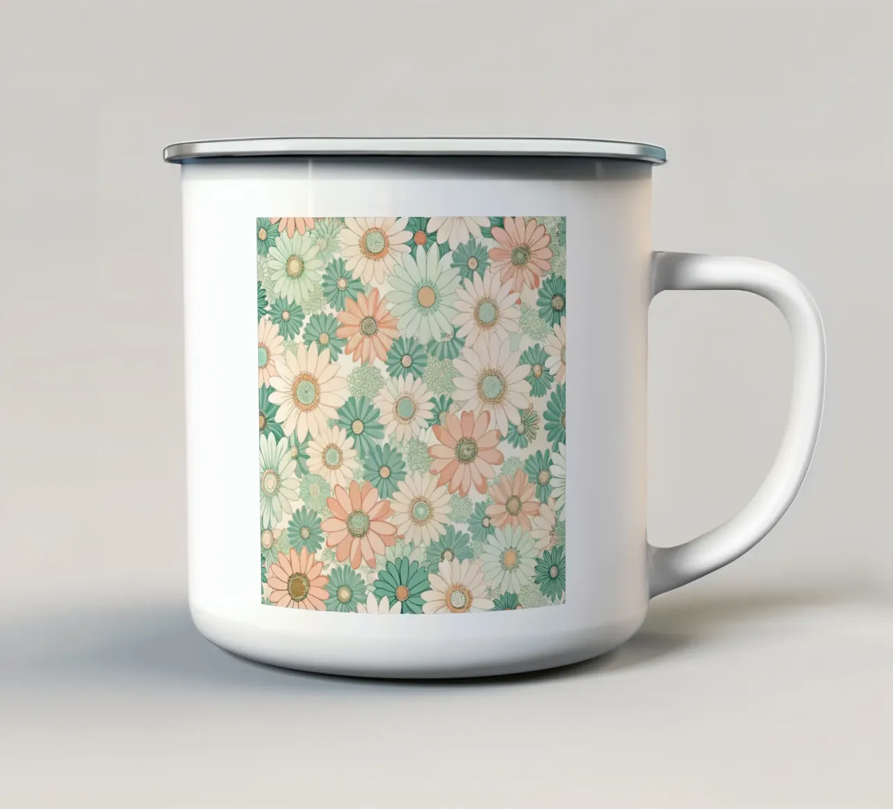 Daisy Reverie tazza in smalto da Botanical Pattern House