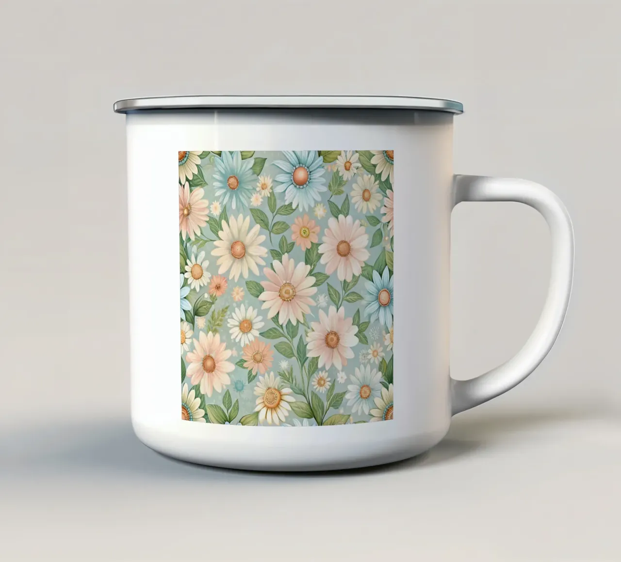 Daisy Reverie tazza in smalto da Botanical Pattern House