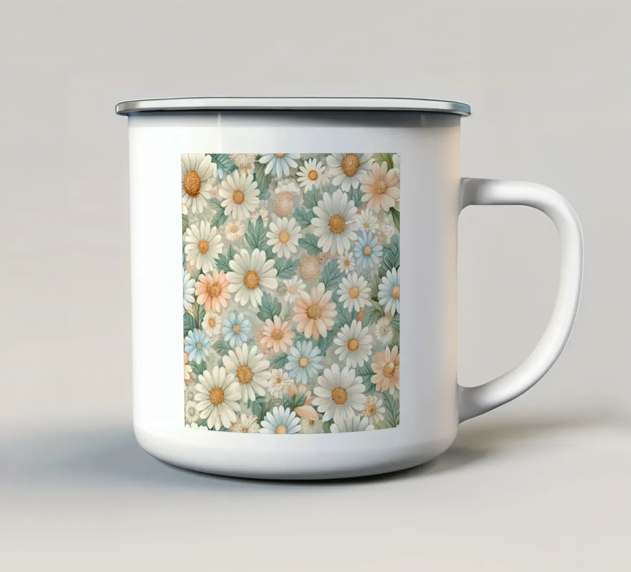 Daisy Reverie tazza in smalto da Botanical Pattern House