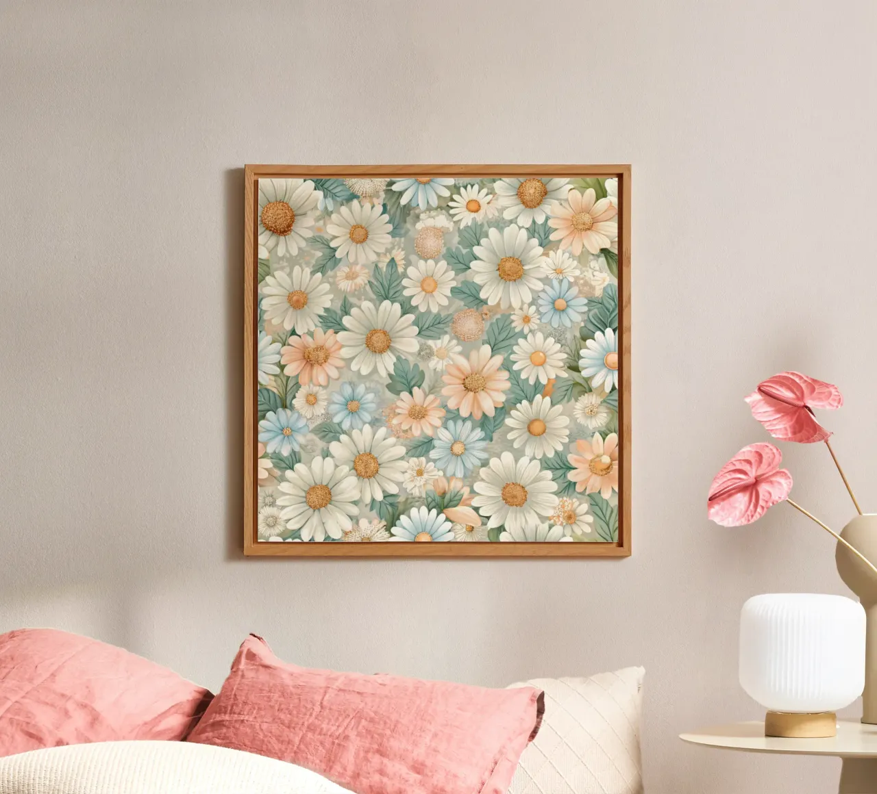 Daisy Reverie alu-dibond by Botanical Pattern House