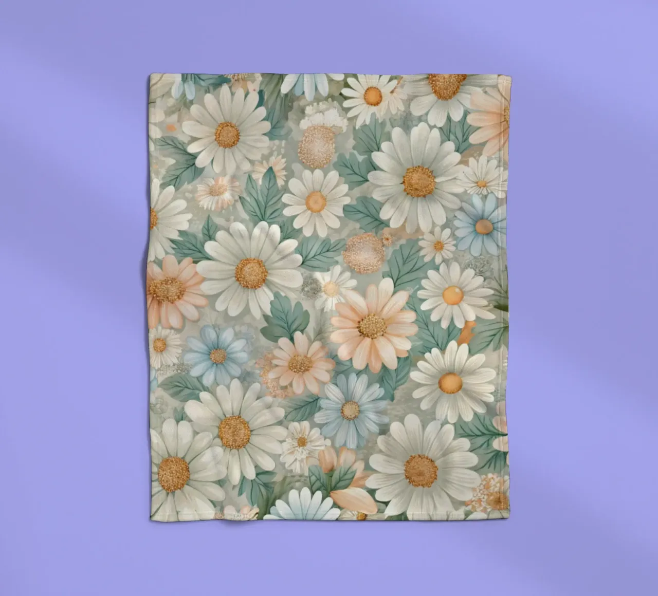 Daisy Reverie coperta in pile da Botanical Pattern House