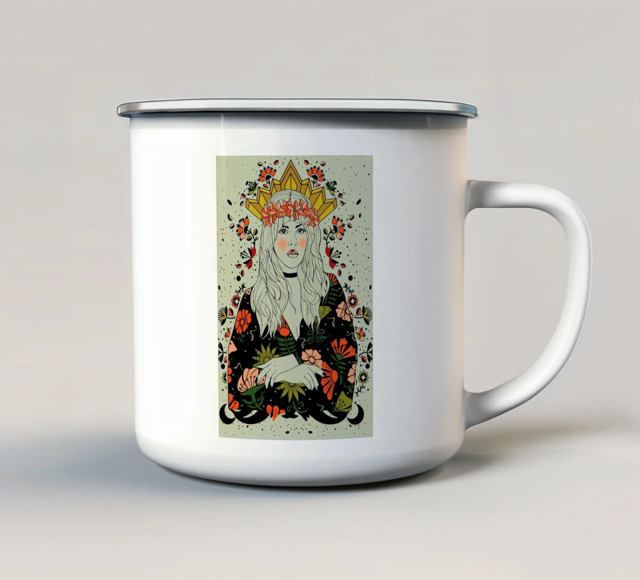 Stevie Nicks tazza in smalto da Nettsch