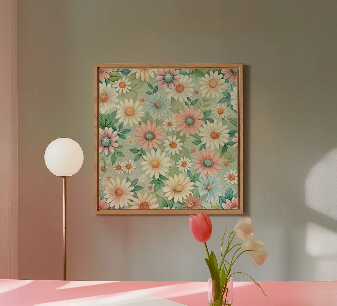 Daisy Reverie alluminio dibond da Botanical Pattern House