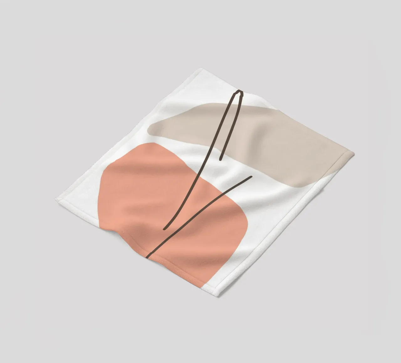 Minimalist modern coperta in pile da LisaArtes