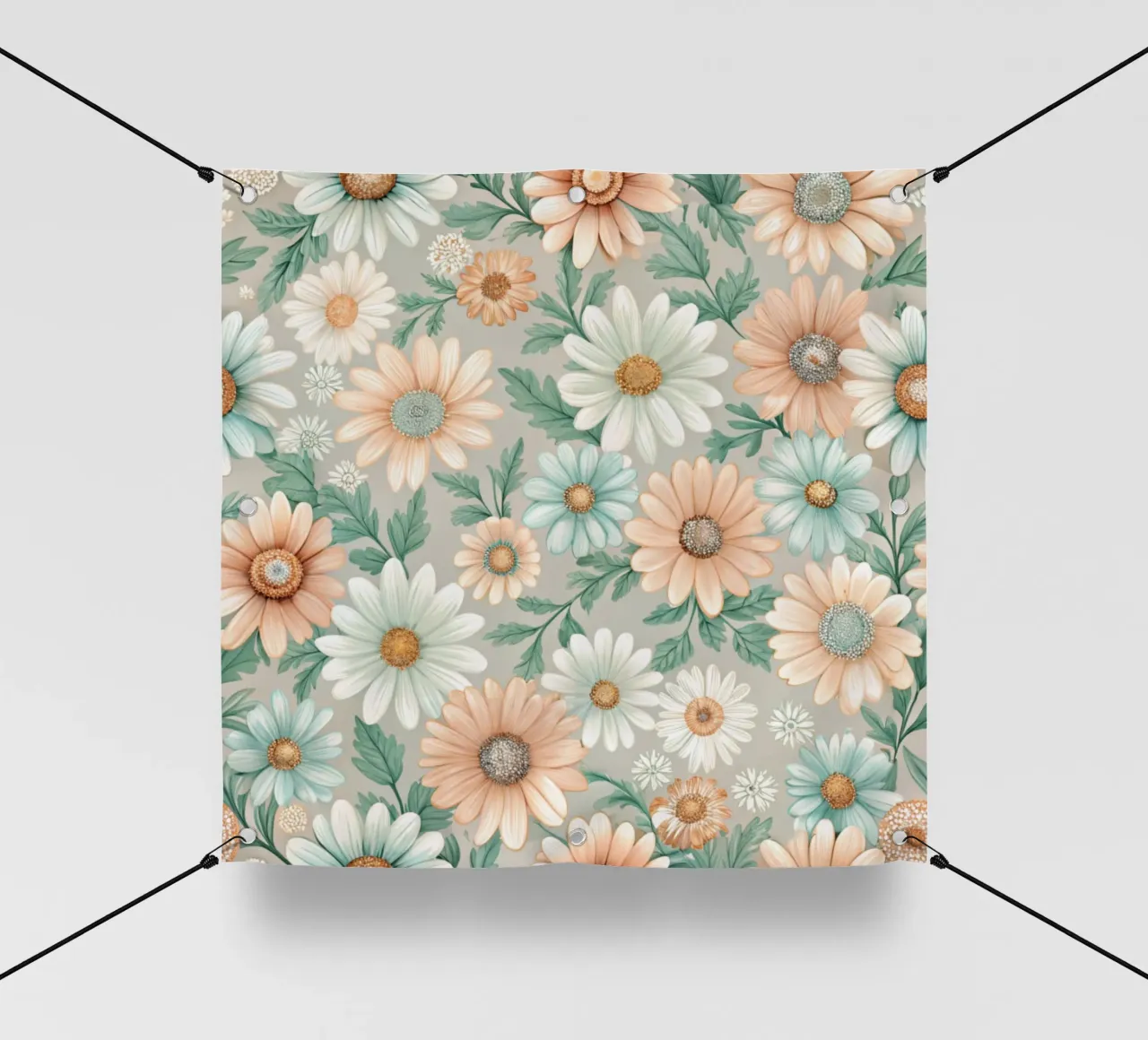 Daisy Reverie telo in pvc da Botanical Pattern House