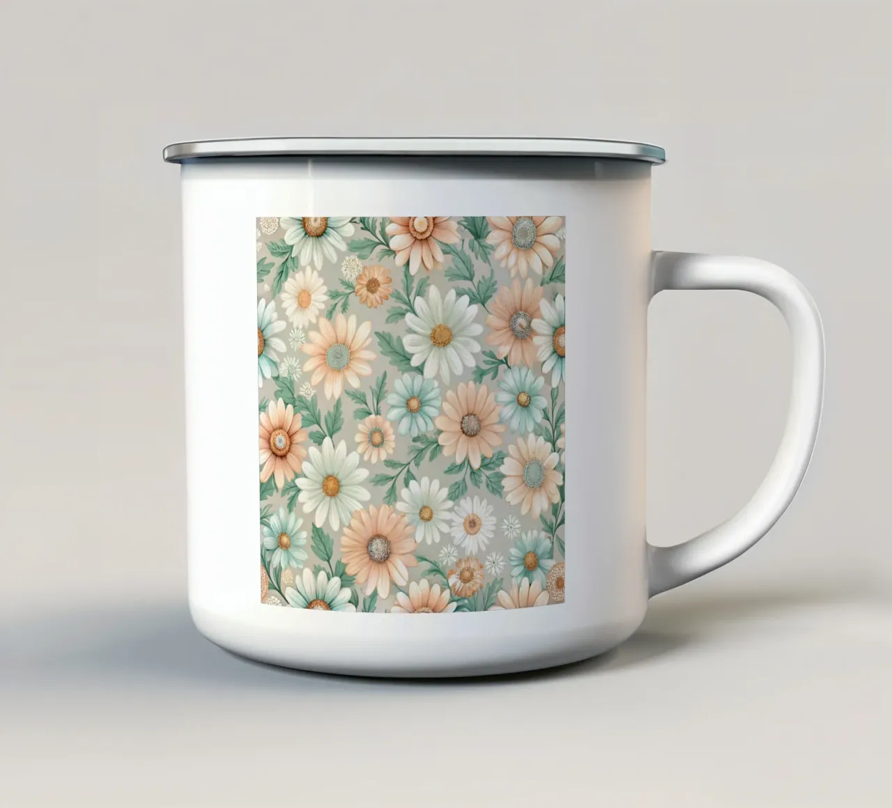 Daisy Reverie tazza in smalto da Botanical Pattern House