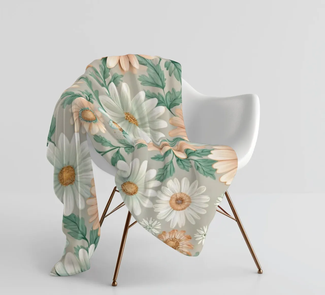 Daisy Reverie coperta in pile da Botanical Pattern House