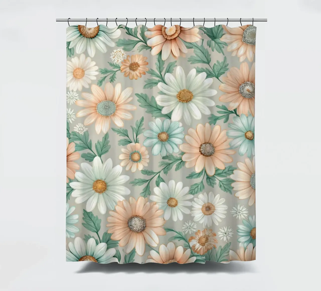 Gänseblümchen Reverie Duschvorhang von Botanical Pattern House