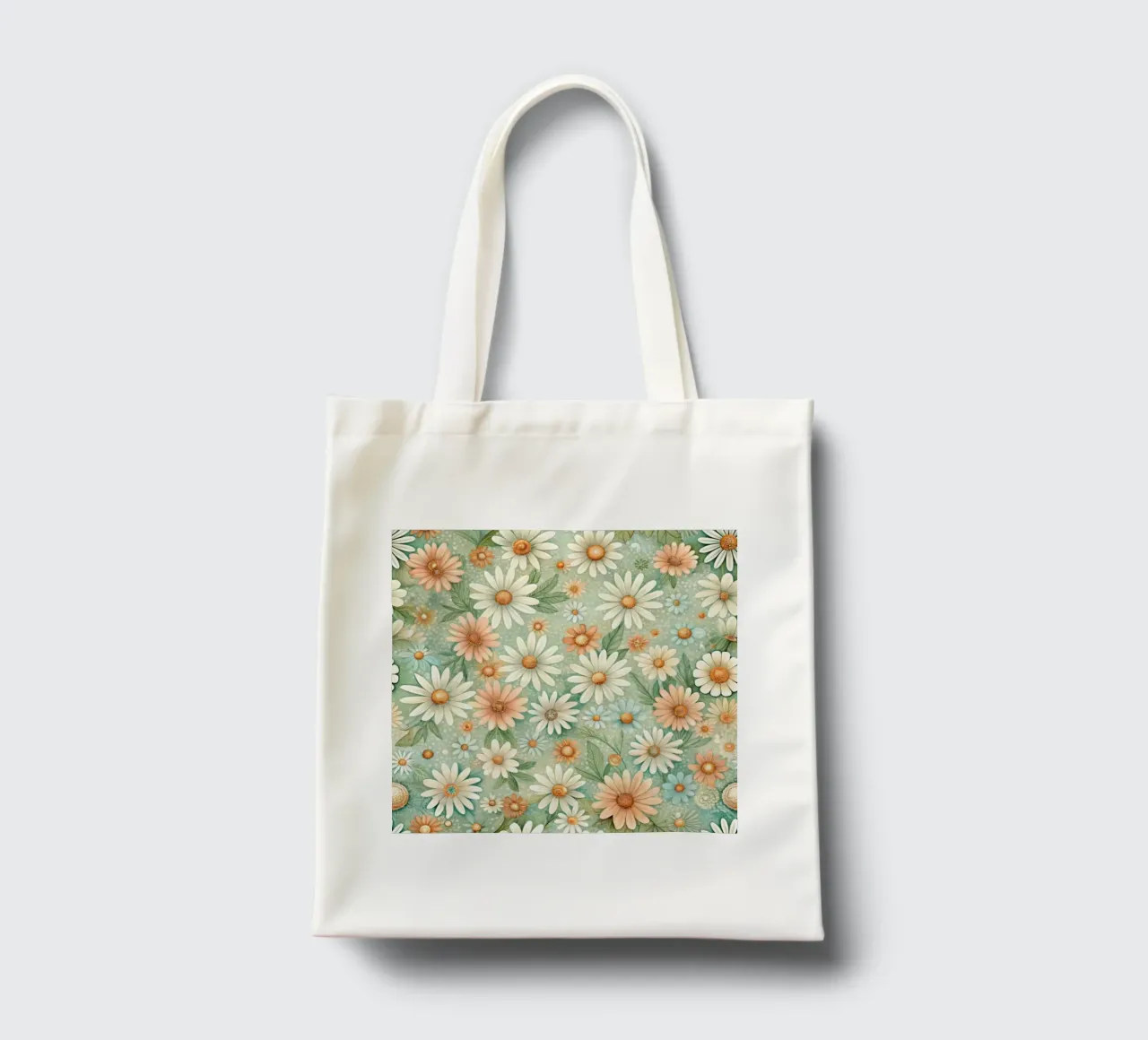 Daisy Reverie borsa in juta da Botanical Pattern House