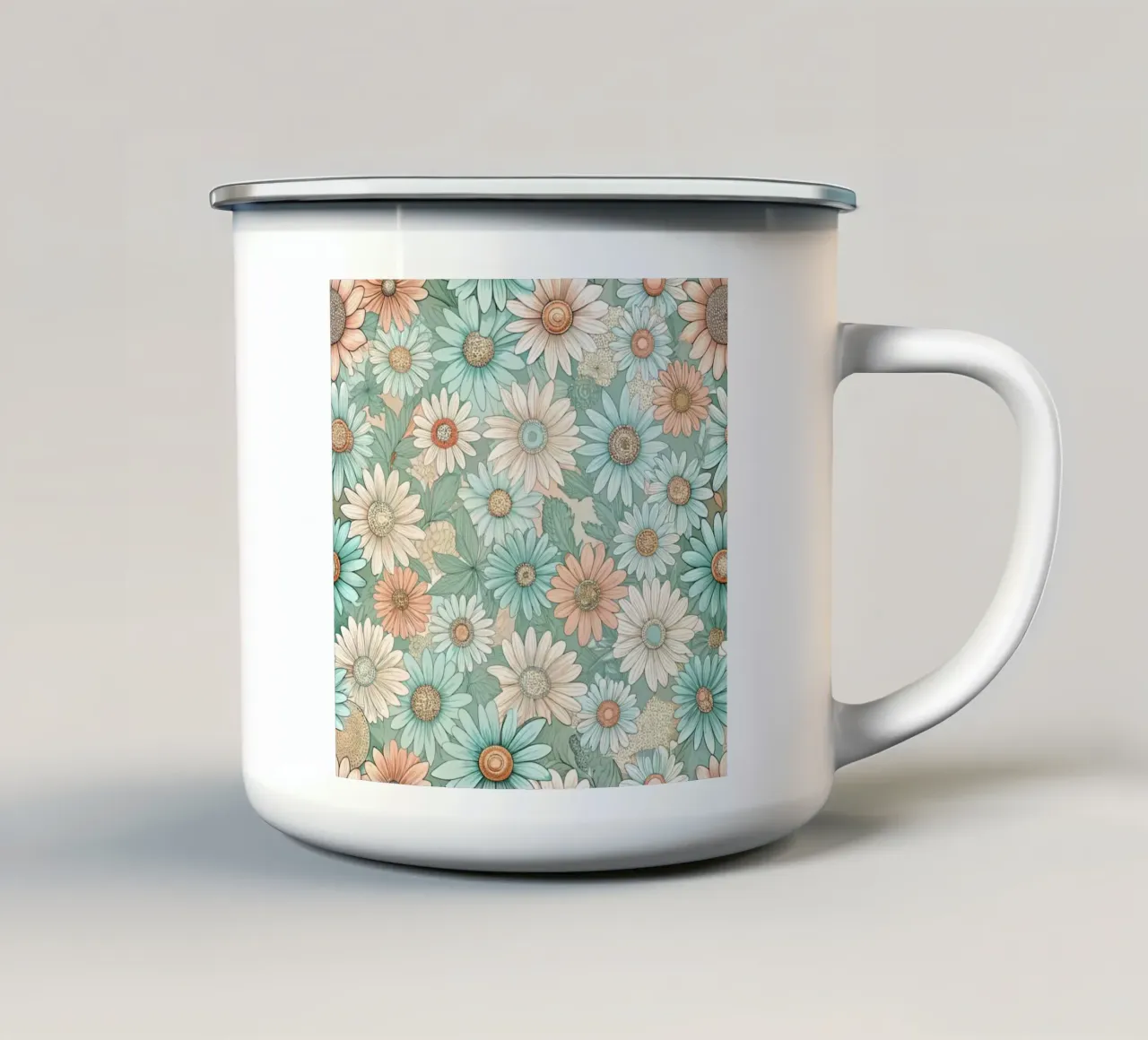 Daisy Reverie tazza in smalto da Botanical Pattern House
