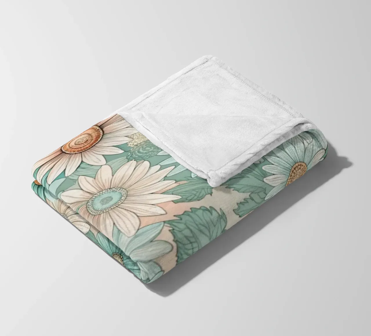Daisy Reverie coperta in pile da Botanical Pattern House