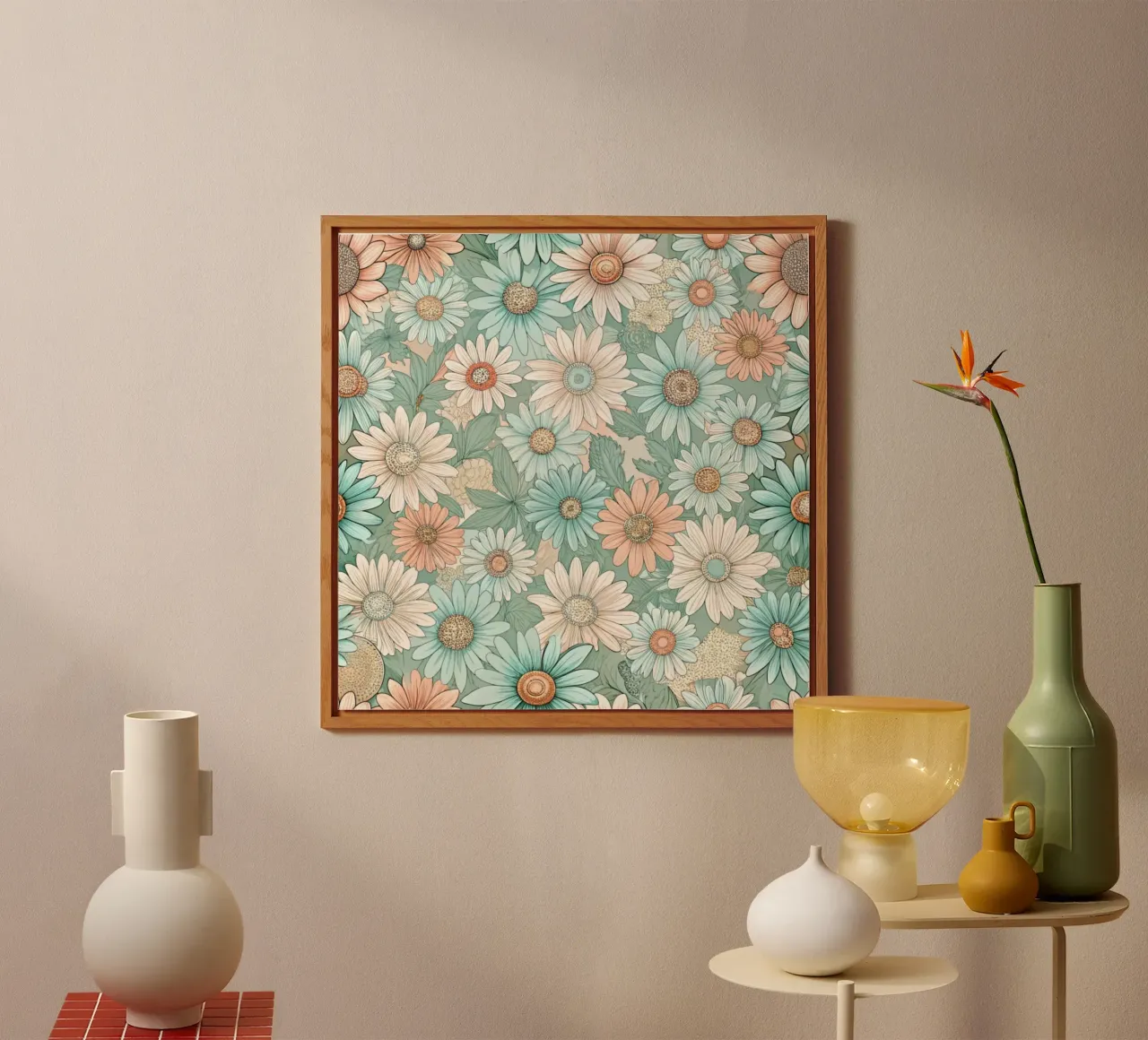 Daisy Reverie forex plate by Botanical Pattern House