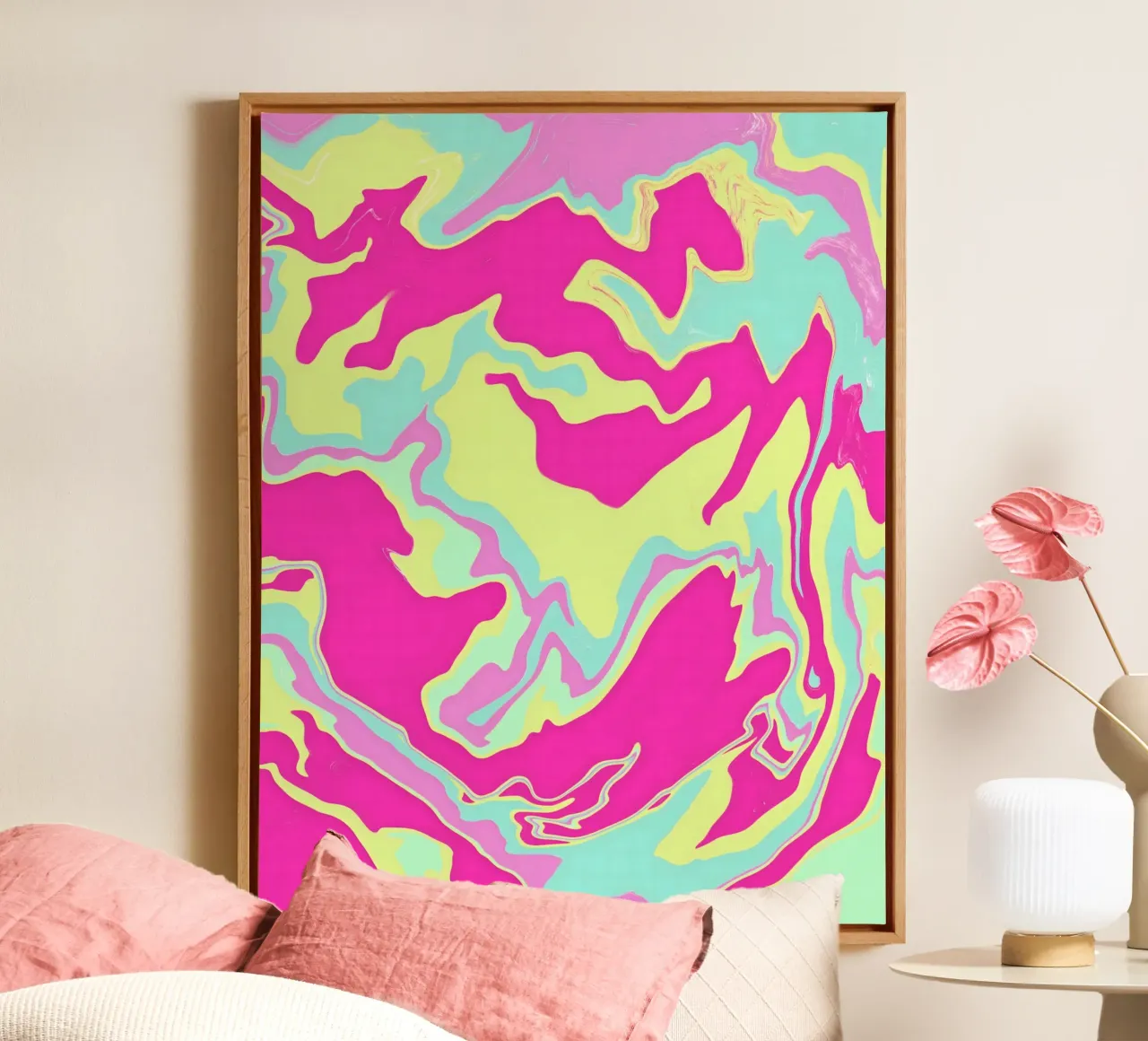 Questo Colore Tho tela con Cornice a cassetta da Kintsugi99