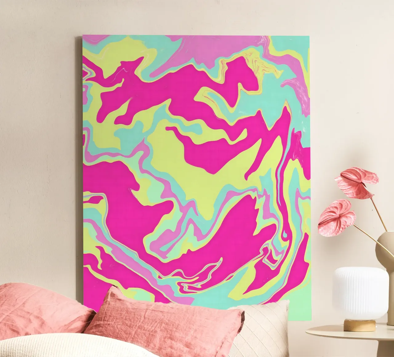 Questo Colore Tho tela con Cornice a cassetta da Kintsugi99