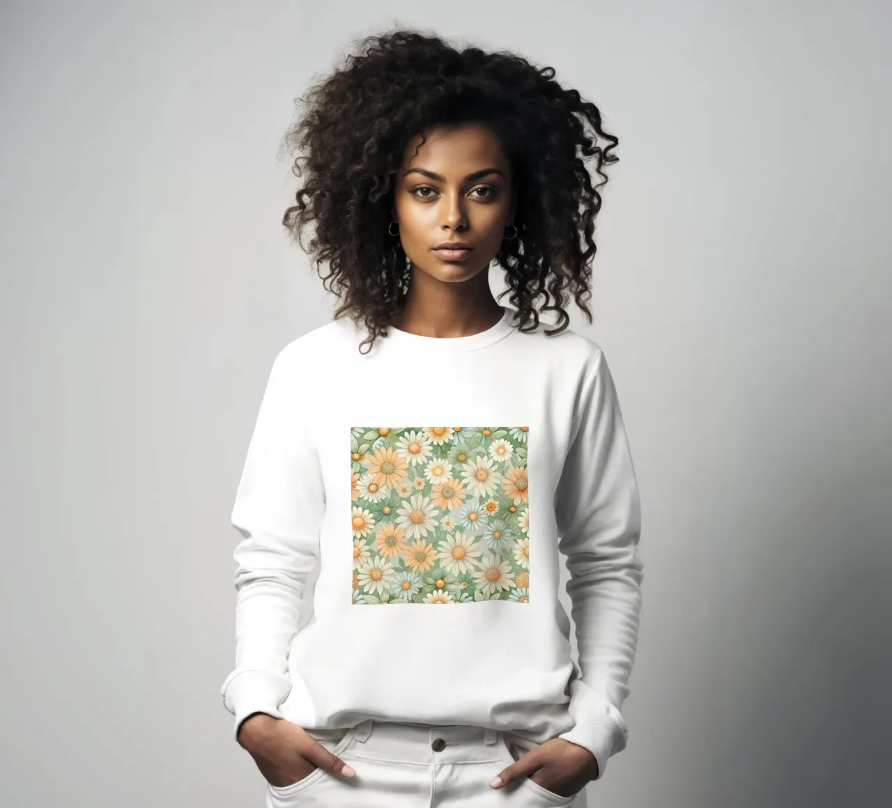 Daisy Reverie felpa da Botanical Pattern House