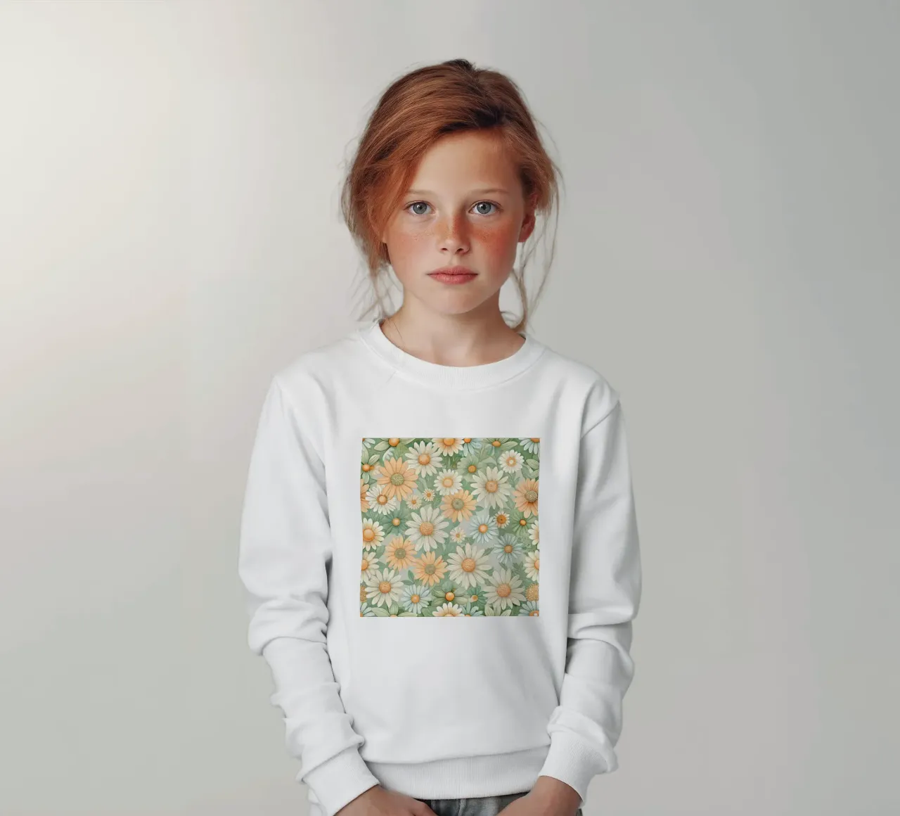 Daisy Reverie kids sweatshirt by Botanical Pattern House