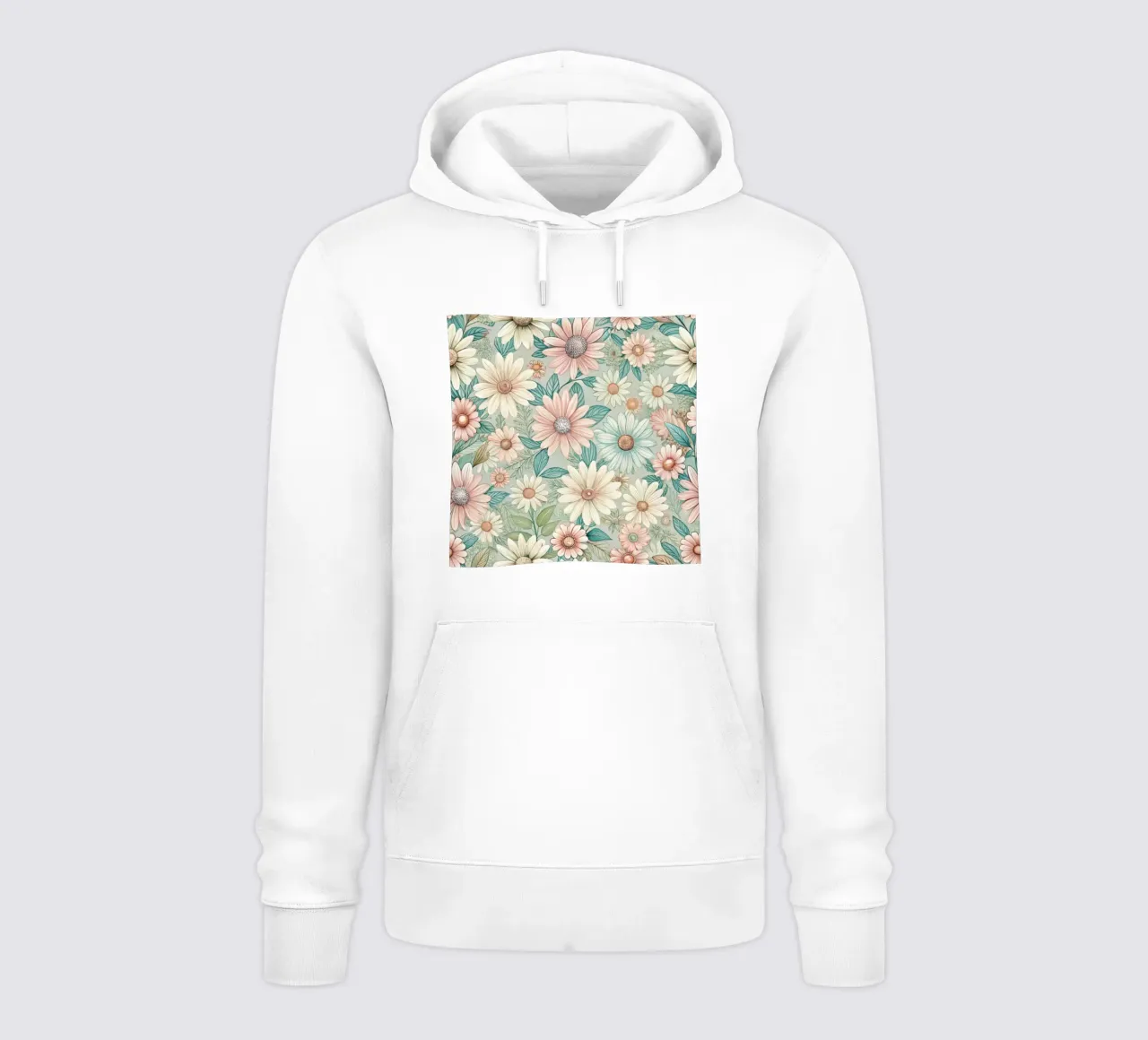 Daisy Reverie felpa con cappuccio da Botanical Pattern House