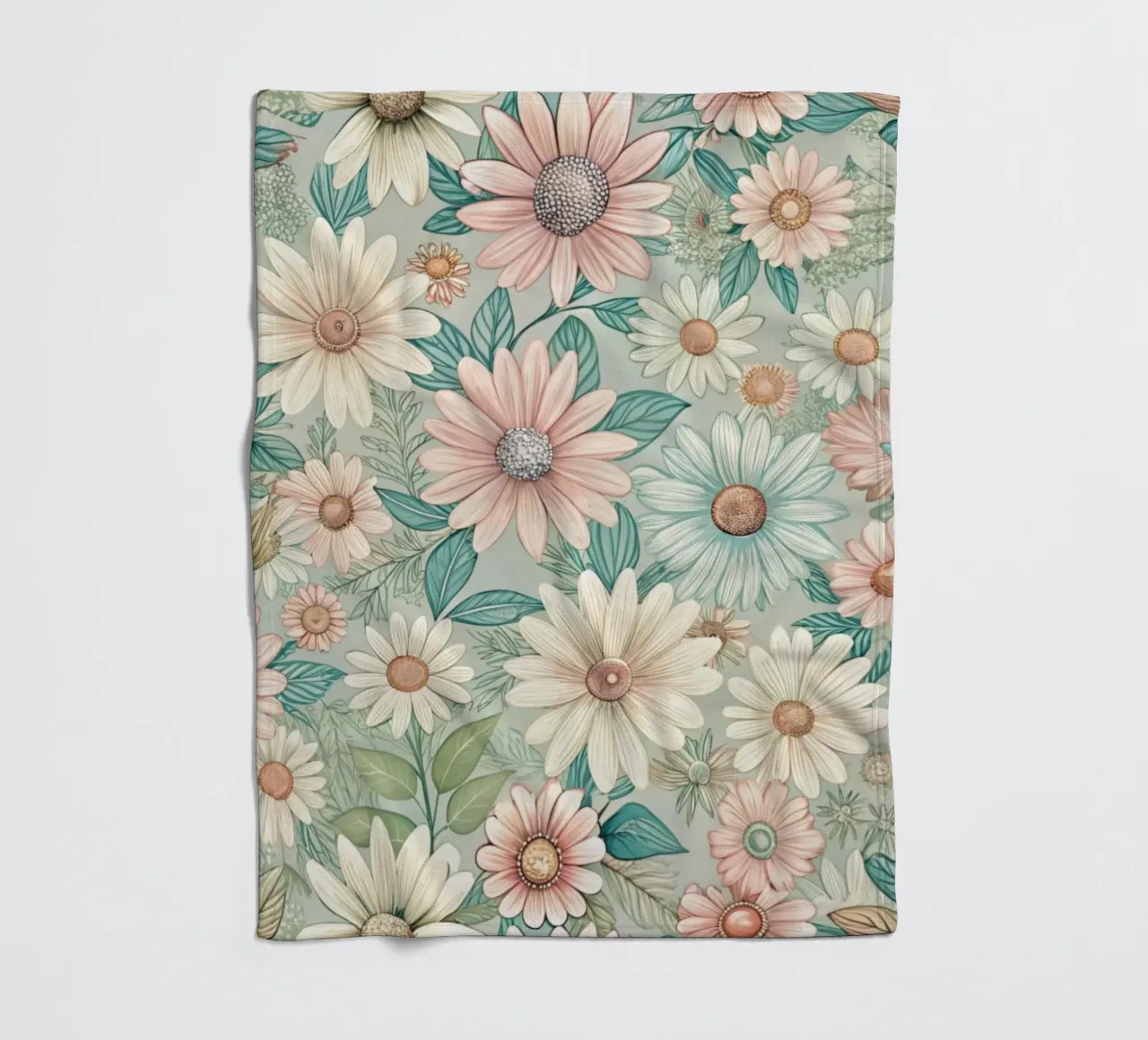 Daisy Reverie coperta in pile da Botanical Pattern House