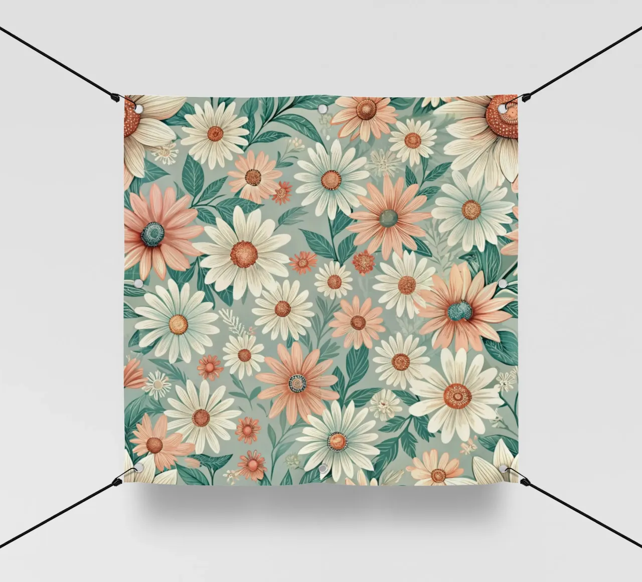 Daisy Reverie telo in pvc da Botanical Pattern House