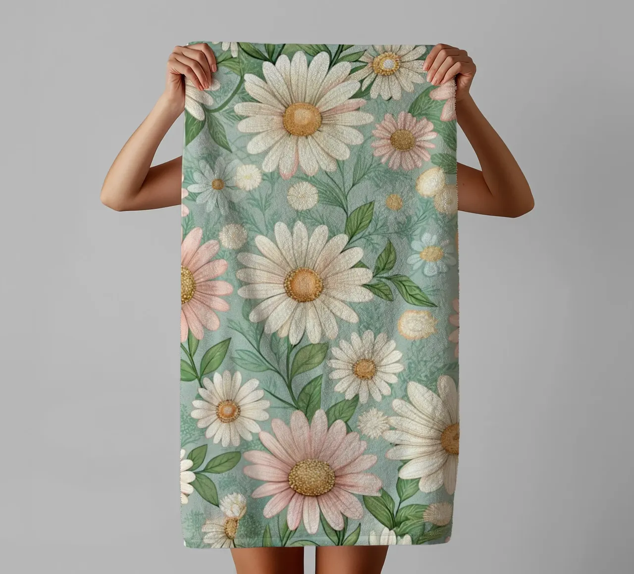 Daisy Reverie asciugamano da bagno da Botanical Pattern House