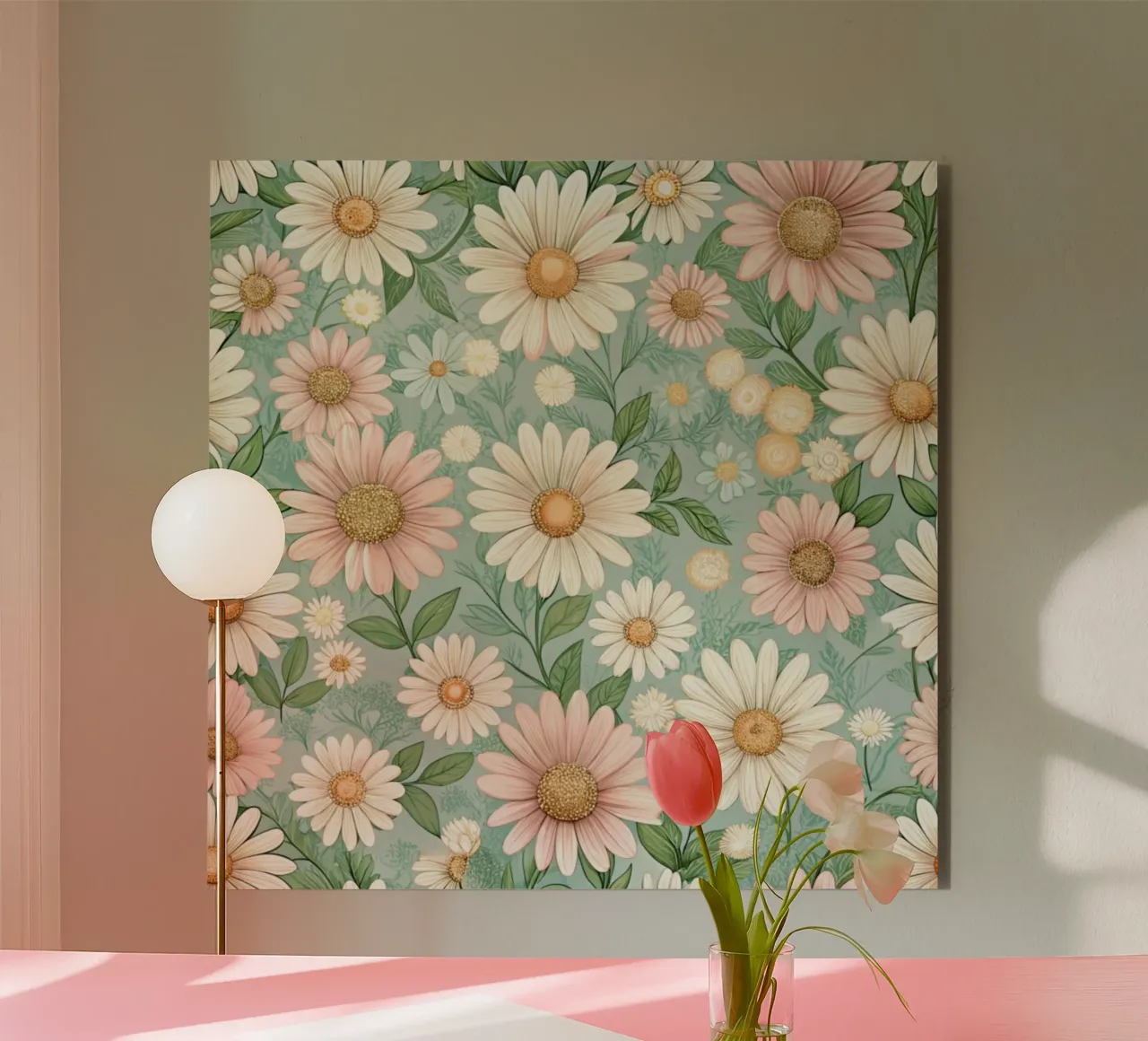 Daisy Reverie alluminio dibond da Botanical Pattern House