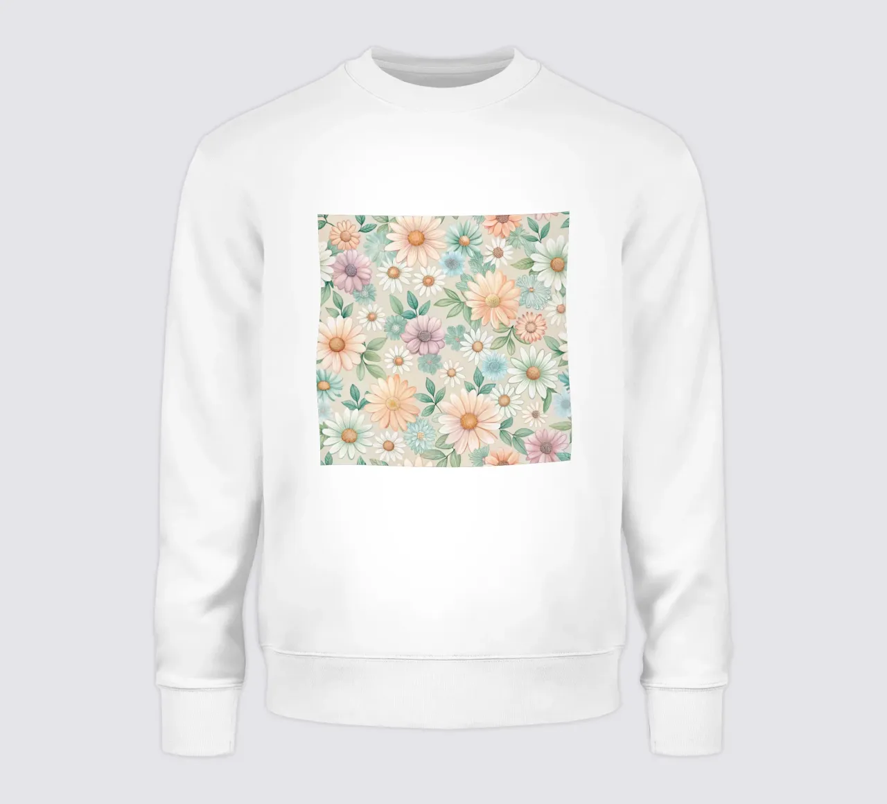 Daisy Reverie sweatshirt by Botanical Pattern House
