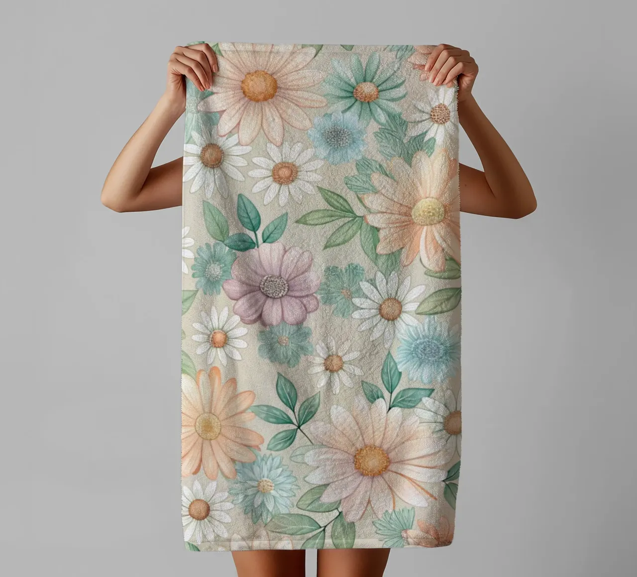Daisy Reverie asciugamano da bagno da Botanical Pattern House