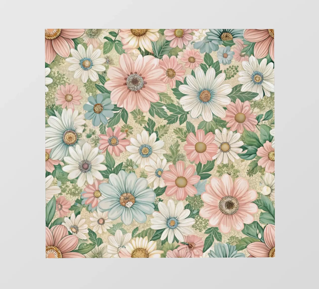 Daisy Reverie telo in pvc da Botanical Pattern House