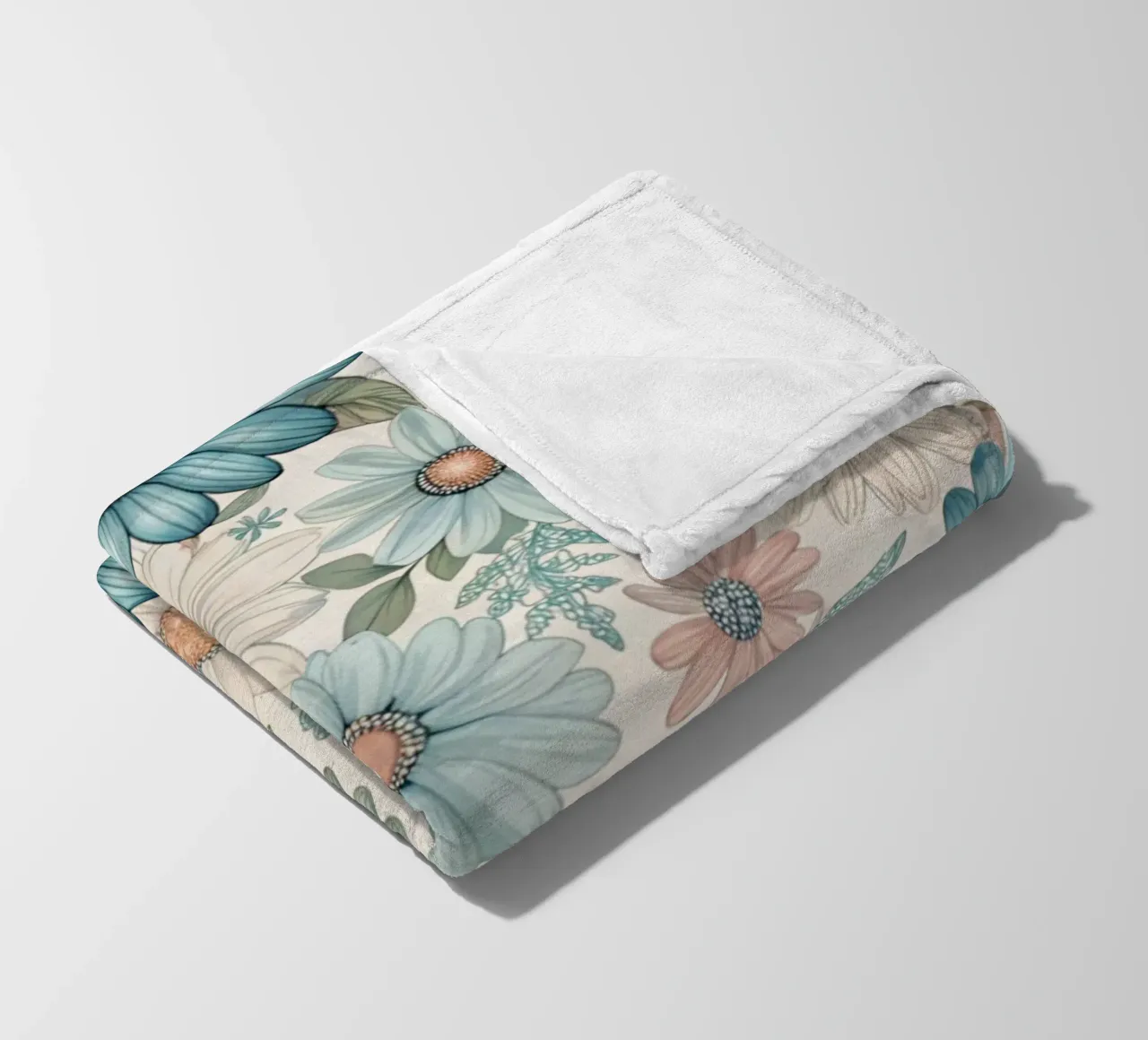 Daisy Reverie coperta in pile da Botanical Pattern House