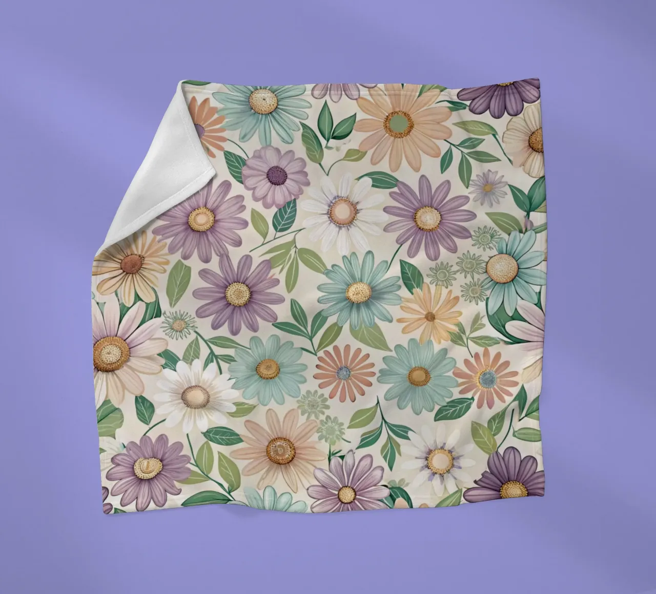 Daisy Reverie coperta in pile da Botanical Pattern House