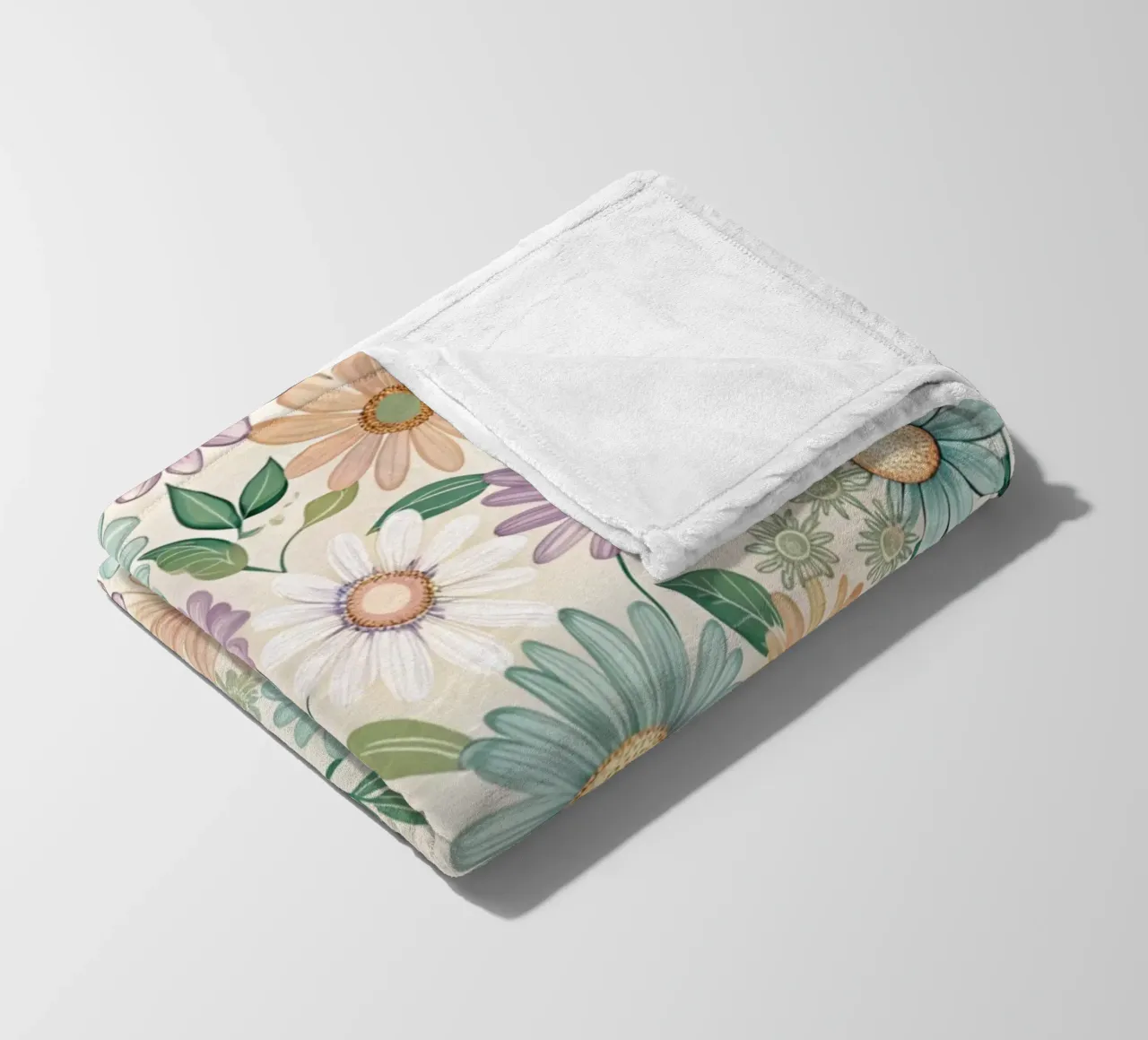 Daisy Reverie coperta in pile da Botanical Pattern House