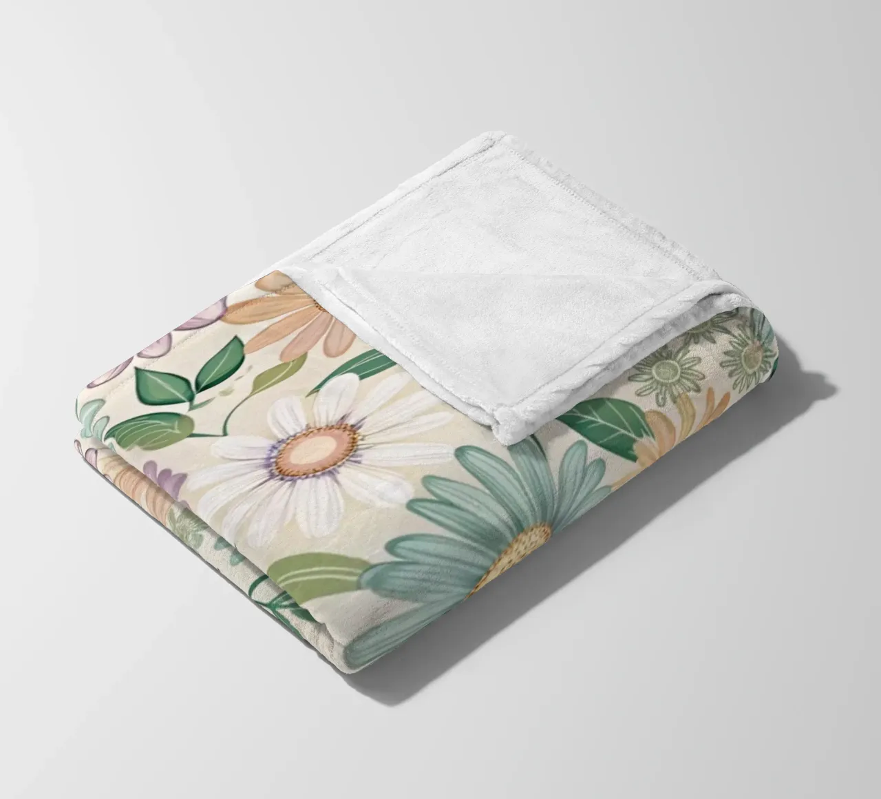 Daisy Reverie coperta in pile da Botanical Pattern House