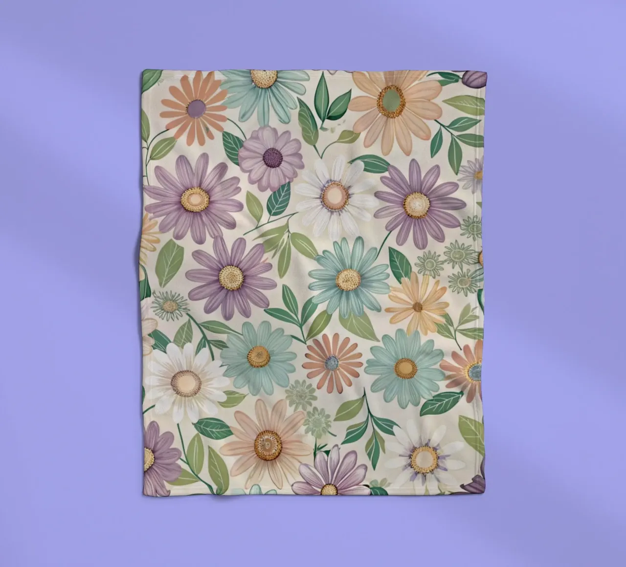 Daisy Reverie coperta in pile da Botanical Pattern House