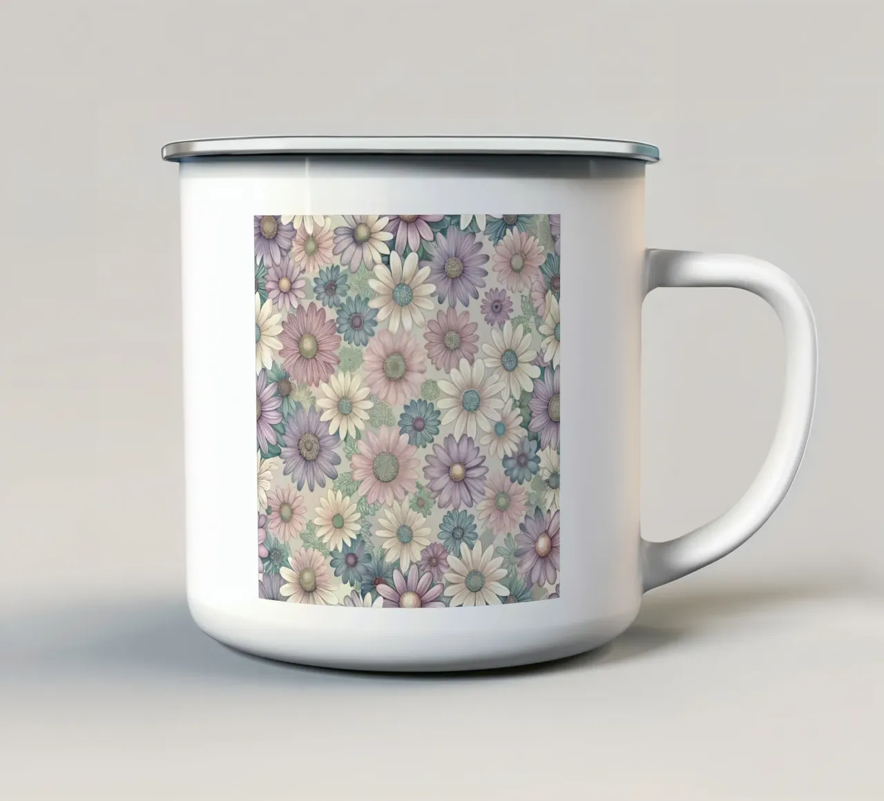 Daisy Reverie tazza in smalto da Botanical Pattern House