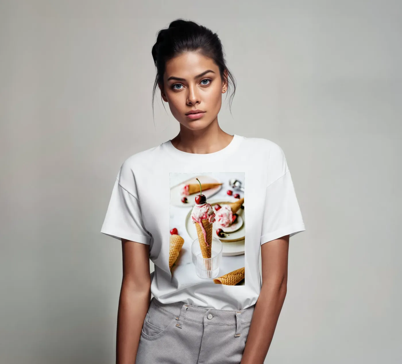Kirsch Eis t-shirt da Eat this