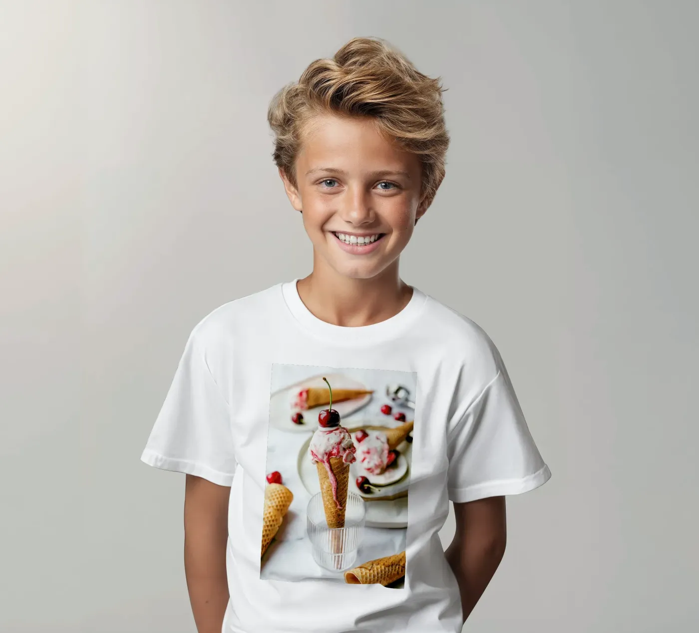 Kirsch Eis t-shirt bambini da Eat this