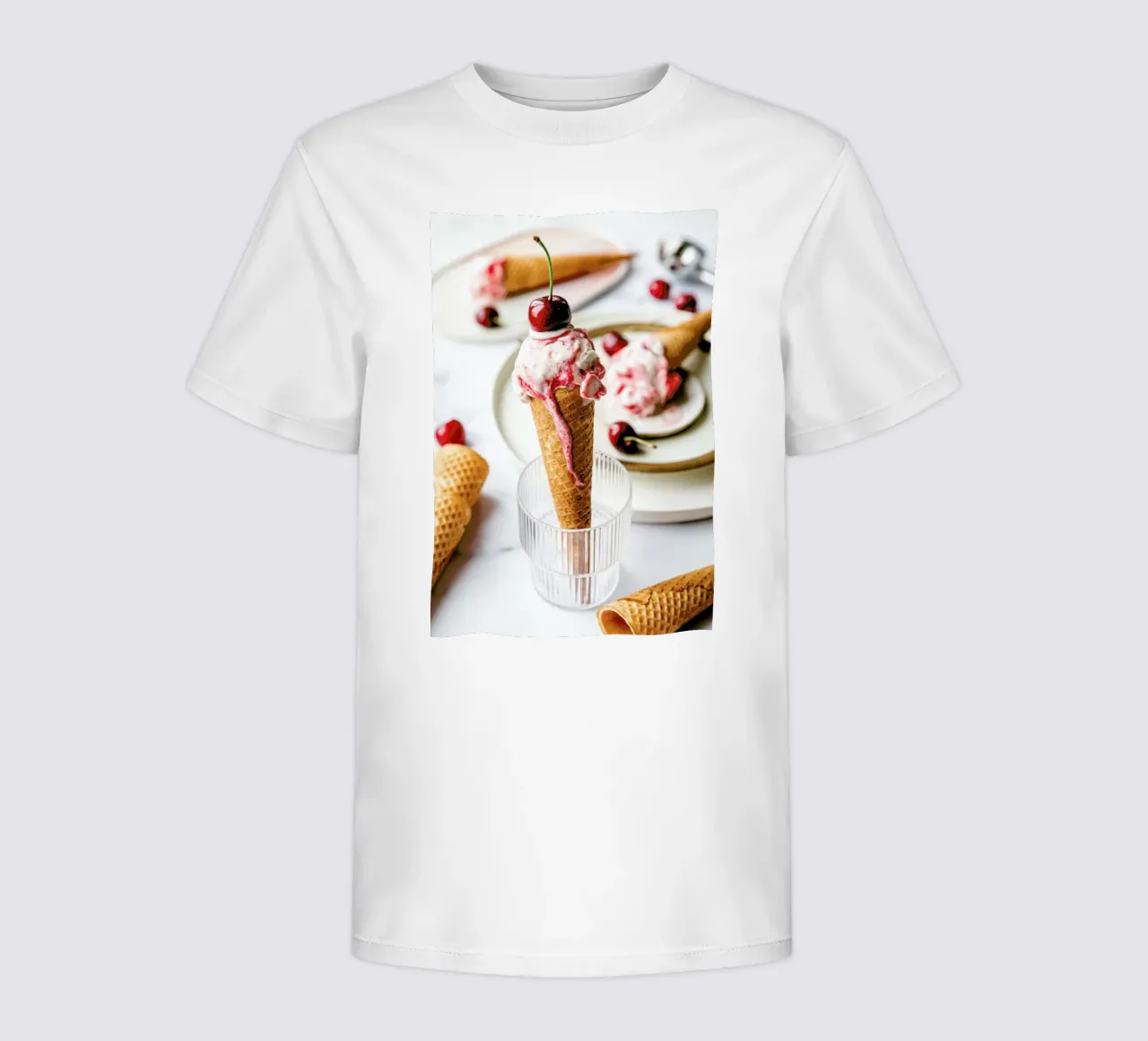 Kirsch Eis t-shirt bambini da Eat this