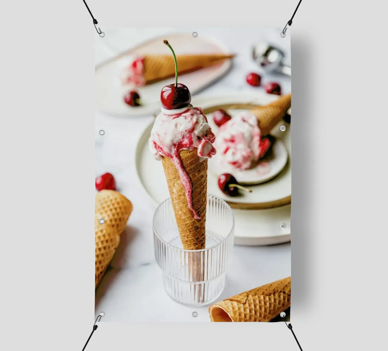 Kirsch Eis telo in pvc da Eat this