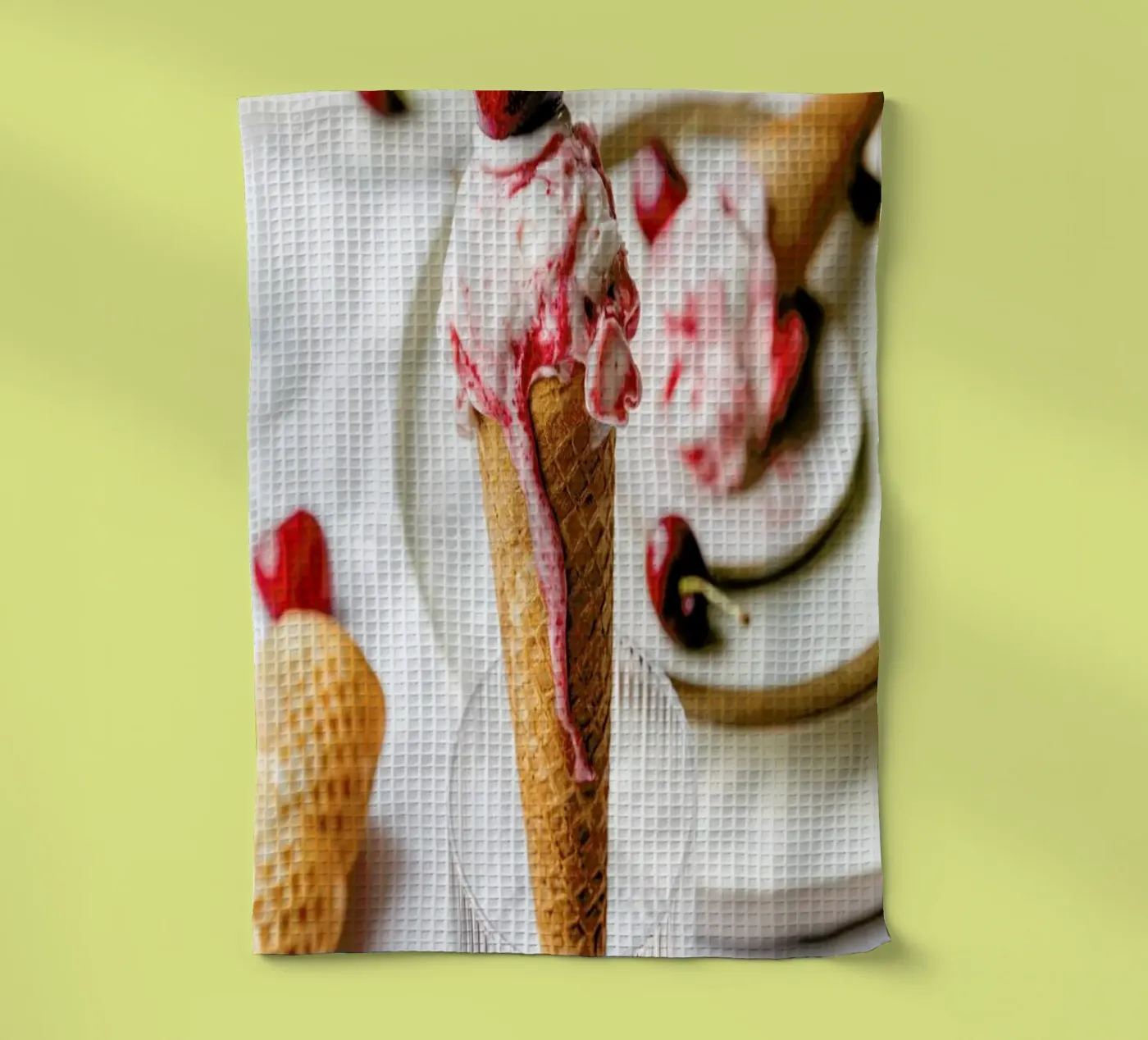 Kirsch Eis Geschirrtuch von Eat this