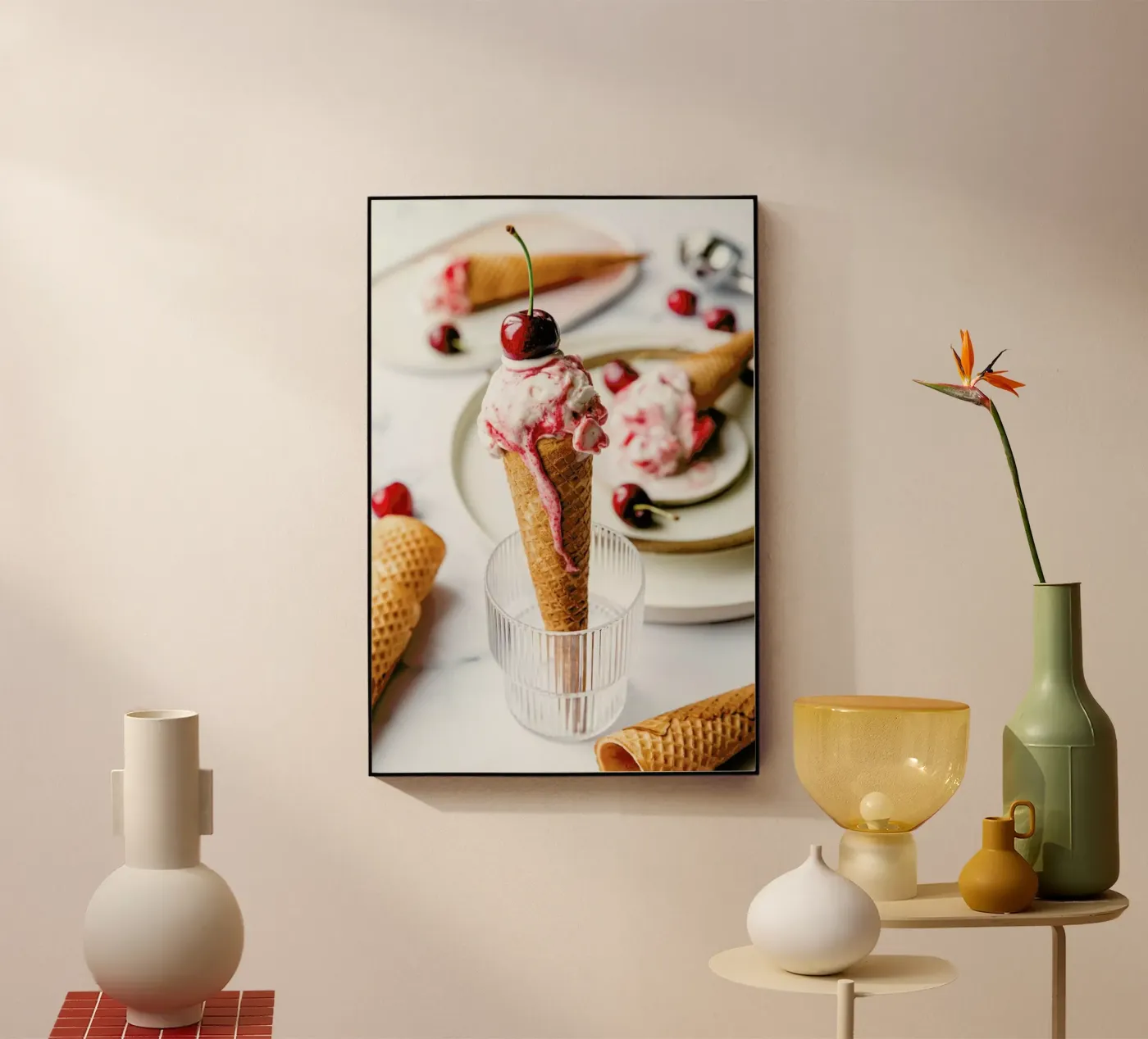 Kirsch Eis plexiglas de Eat this