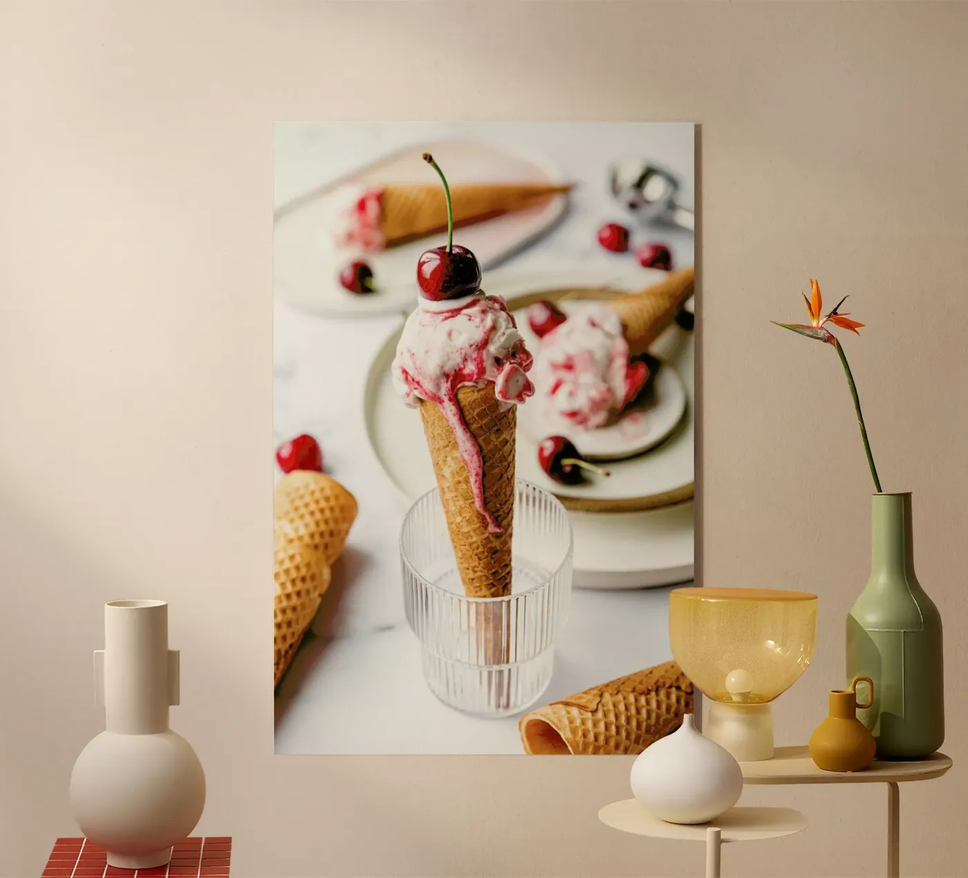 Kirsch Eis plexiglass da Eat this