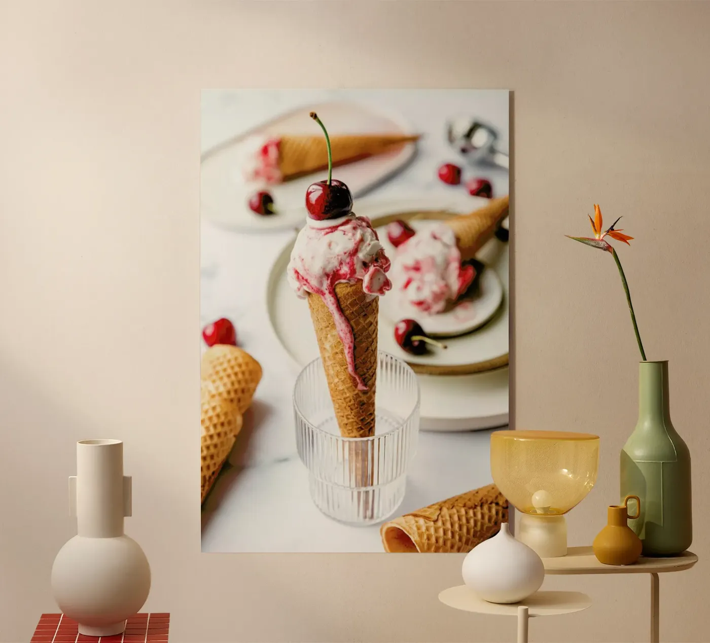 Kirsch Eis plexiglas de Eat this