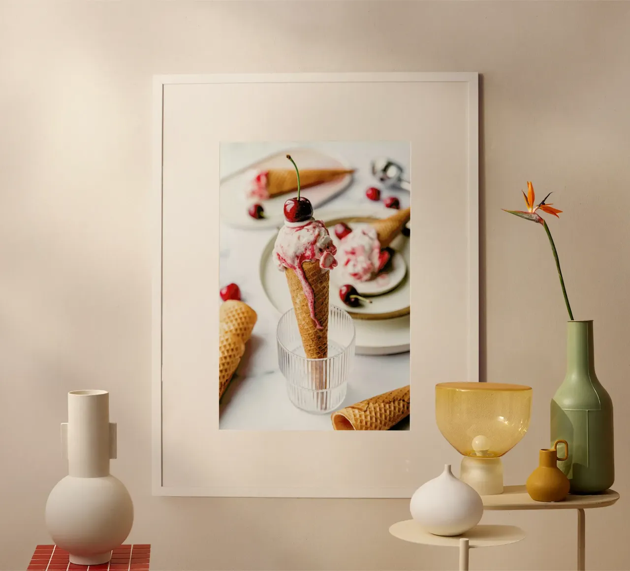 Kirsch Eis carta hahnemühle da Eat this