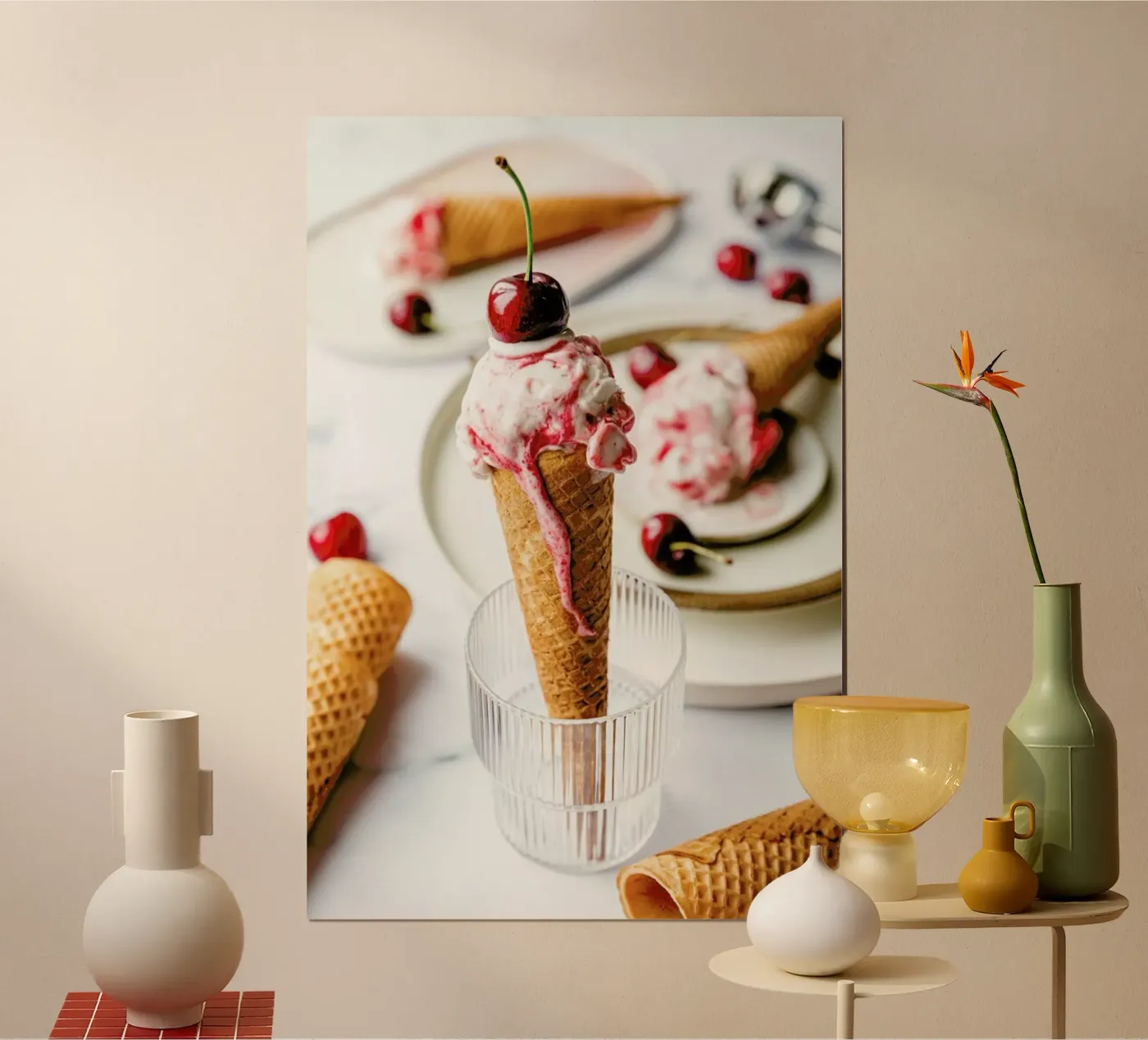 Kirsch Eis Poster von Eat this