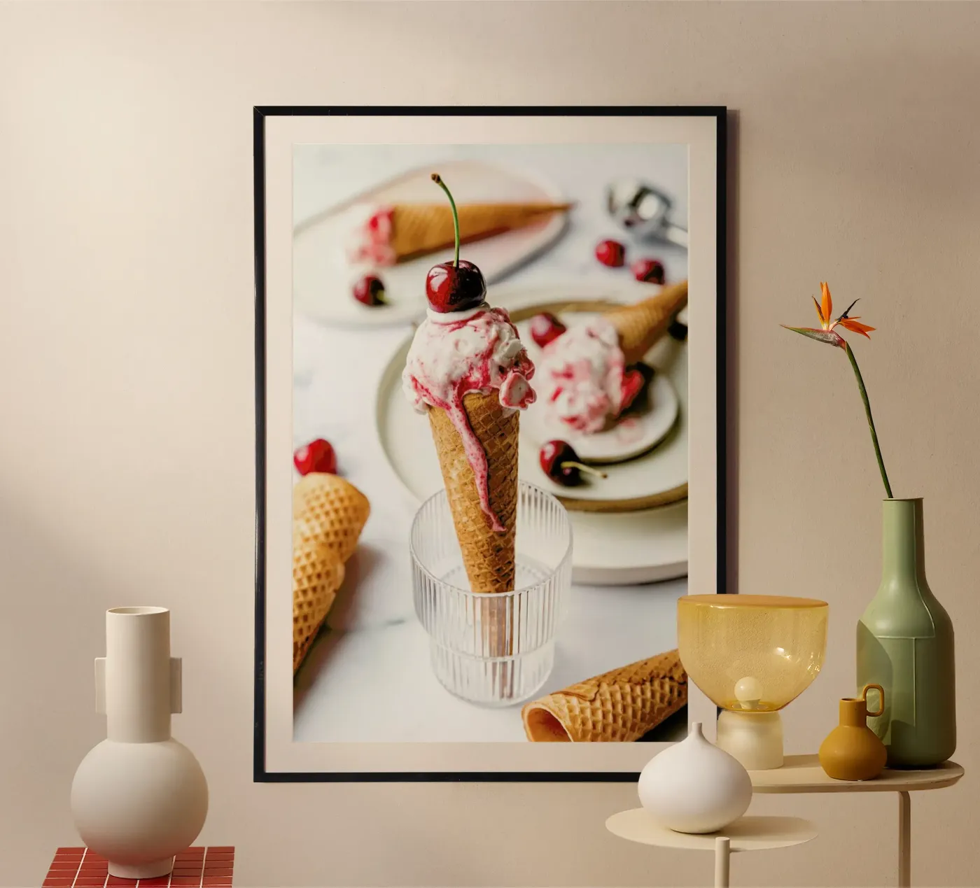 Kirsch Eis Poster von Eat this