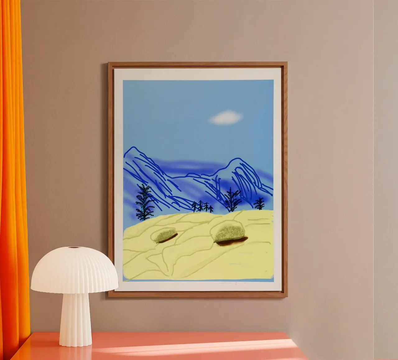David Disegni Montagna alluminio dibond da khanrosie