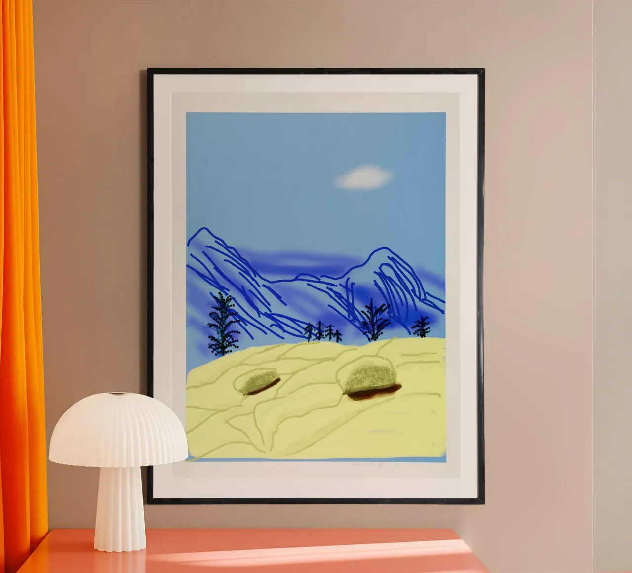 David Drawings Mountain Hahnemühle von khanrosie