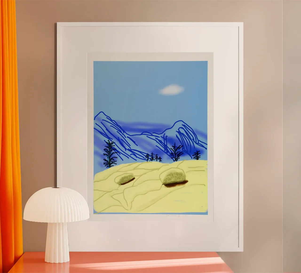 David Drawings Mountain Hahnemühle von khanrosie