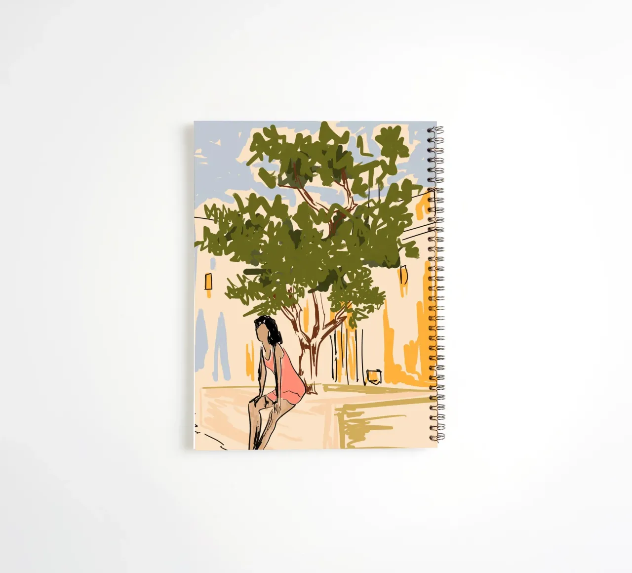 Where Mornings Feel Like Sunday spiral notebook by Kintsugi99
